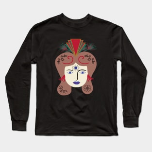 Woman with head jewelry Long Sleeve T-Shirt